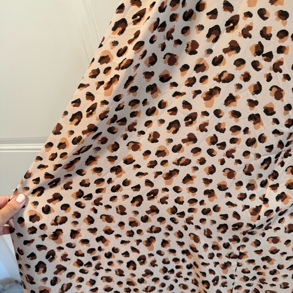 Theory flora leopard print silk midi cami dress - Picture 5 of 14